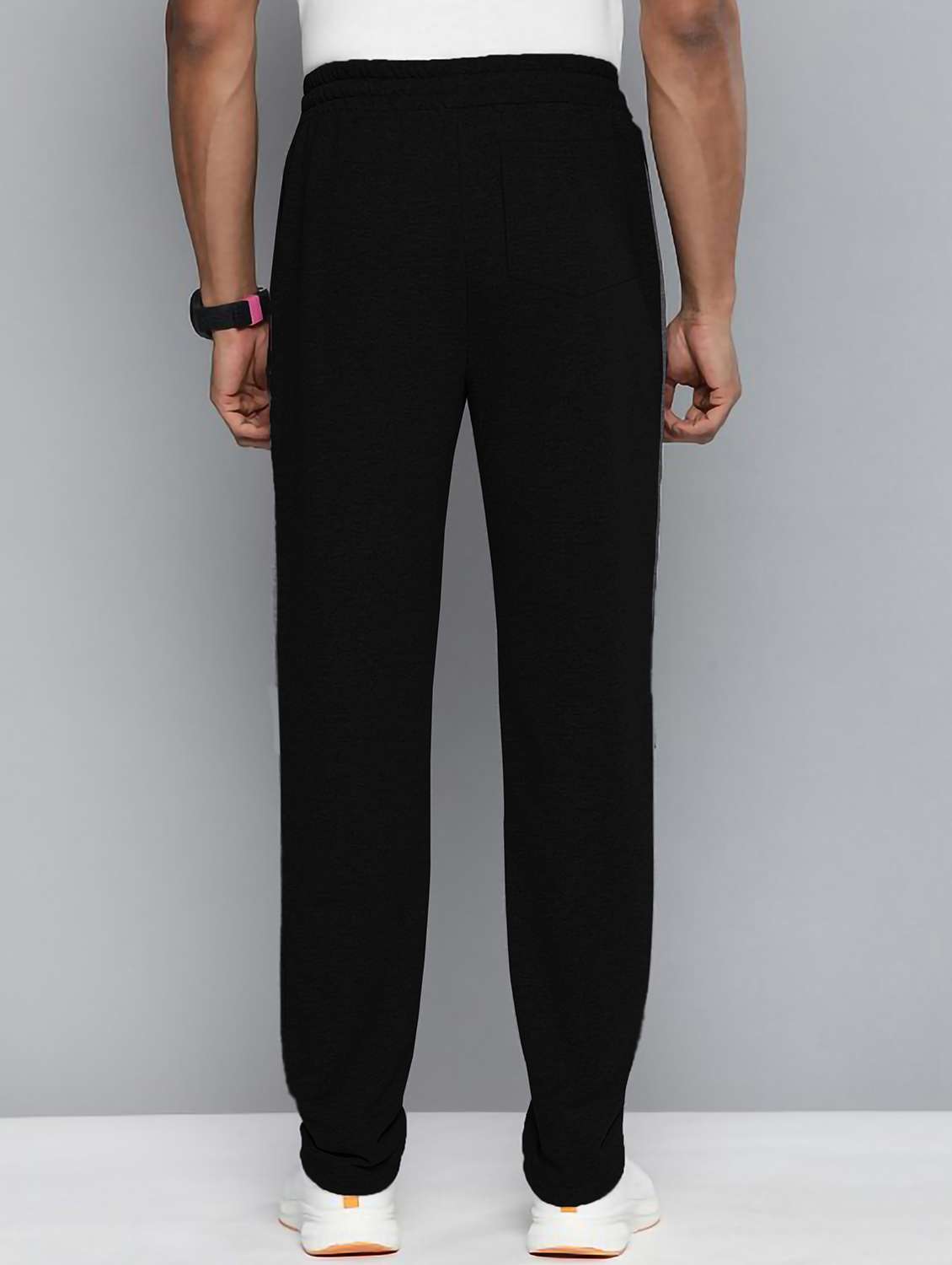 men side taped mid rise full length track pant - 22107763 - Standard Image - 2