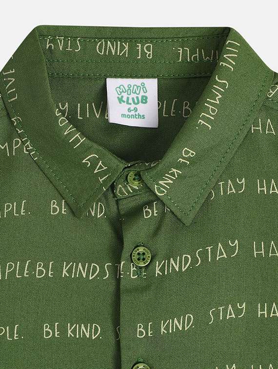 boys printed long sleeve collared shirt - 22107844 -  Standard Image - 2