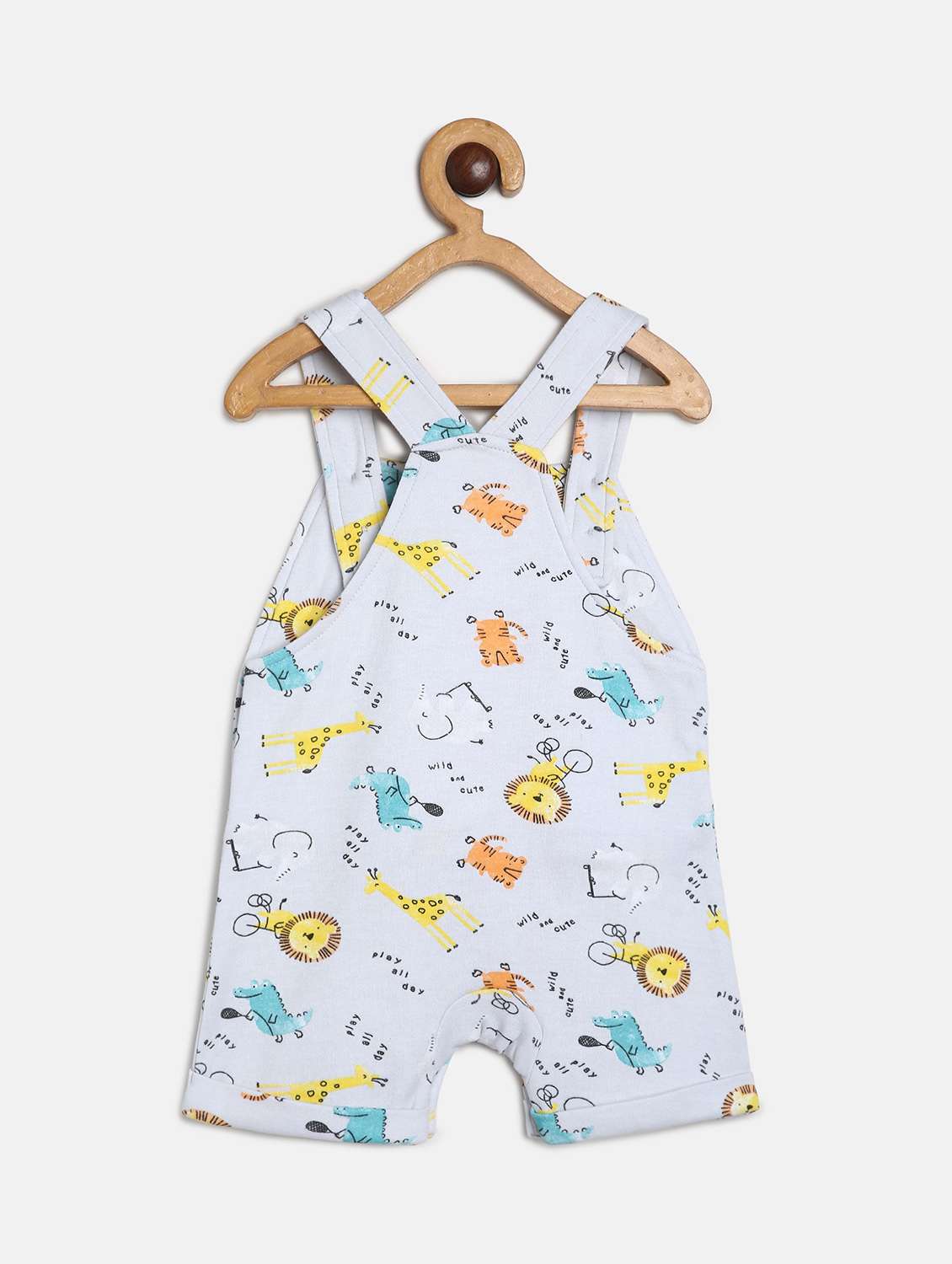 boys printed t-shirt and dungree set - 22107882 -  Standard Image - 2