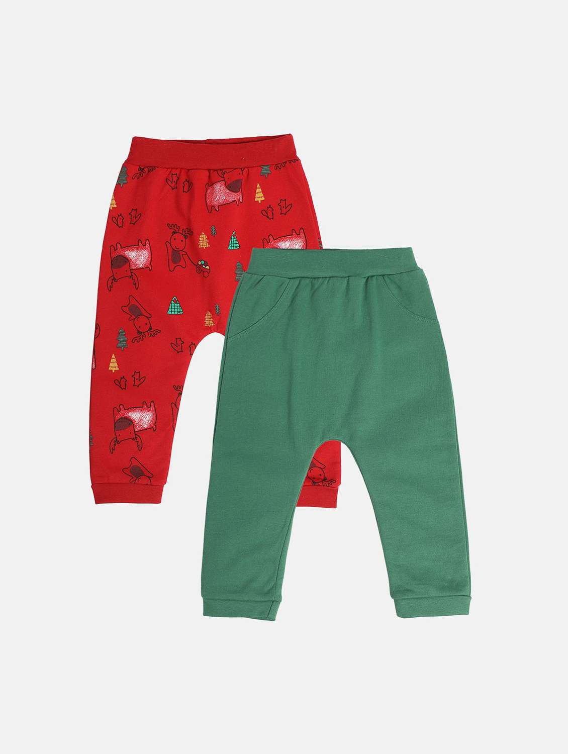 boys pack of 2 printed winterwear jogger