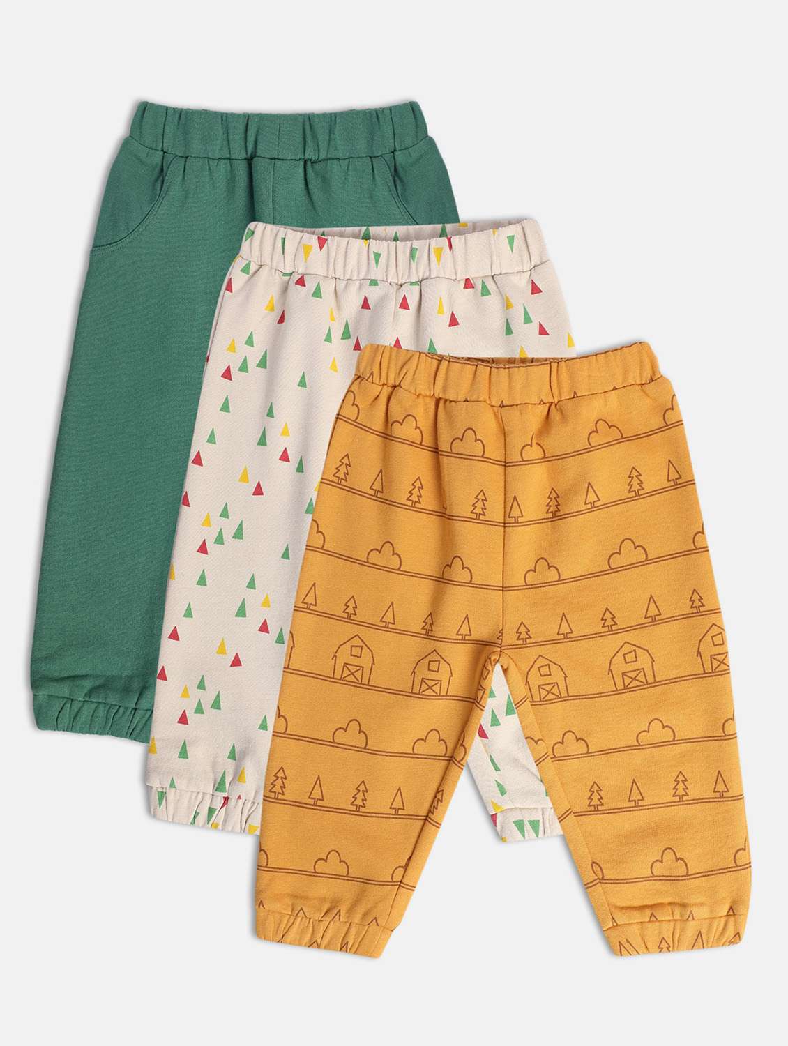 boys pack of 3 printed winterwear jogger