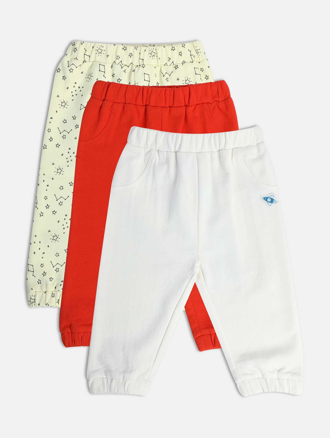 boys pack of 3 printed winterwear jogger