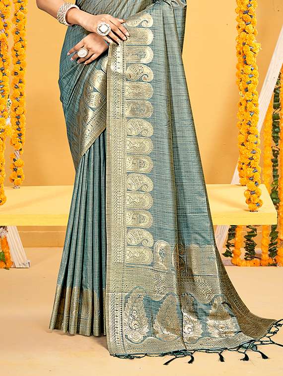 women self design assam silk saree with blouse - 22108066 -  Standard Image - 2