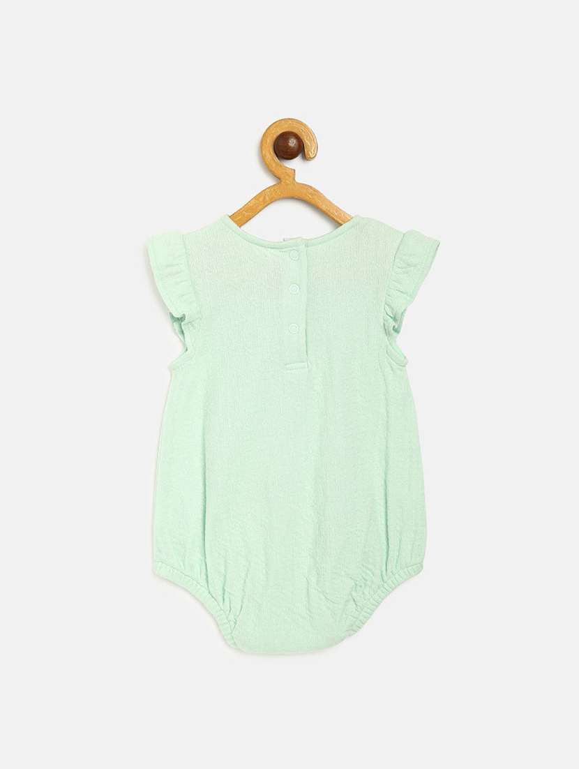 girls floral printed round neck playsuit with skirt - 22108217 -  Standard Image - 2