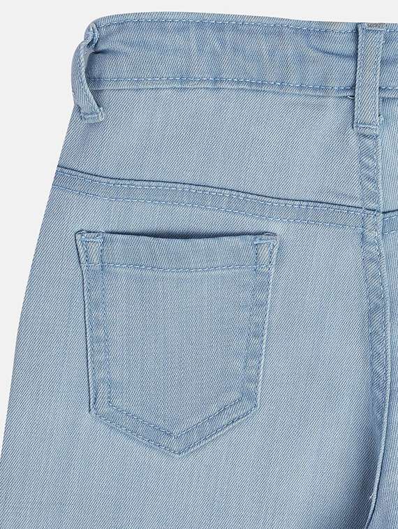 girls plain mid rise slim fit jeans - 22108254 -  Standard Image - 2