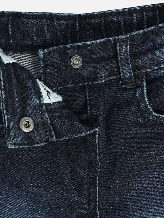 girls washed mid rise slim fit jeans - 22108258 -  Standard Image - 2