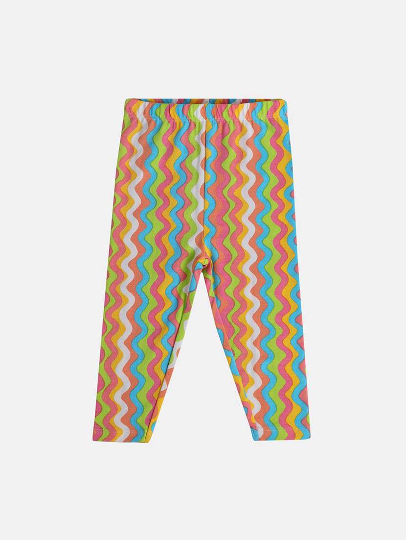 girls pack of 3 printed mid rise legging - 22108302 -  Standard Image - 2