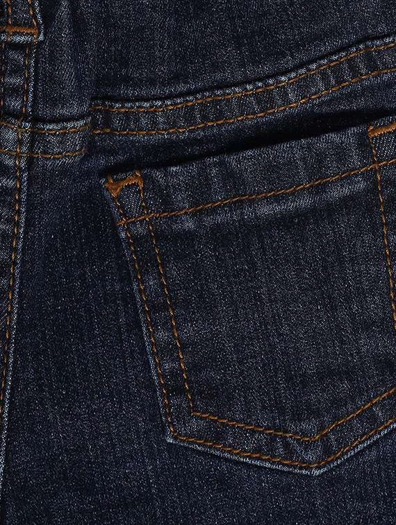 girls solid mid rise denim shorts - 22108401 -  Standard Image - 2