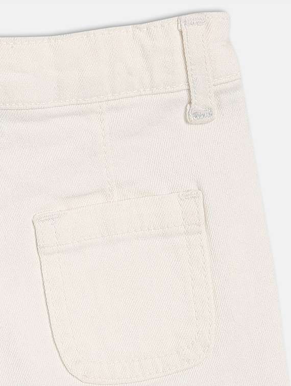 girls solid mid rise denim shorts - 22108424 -  Standard Image - 2