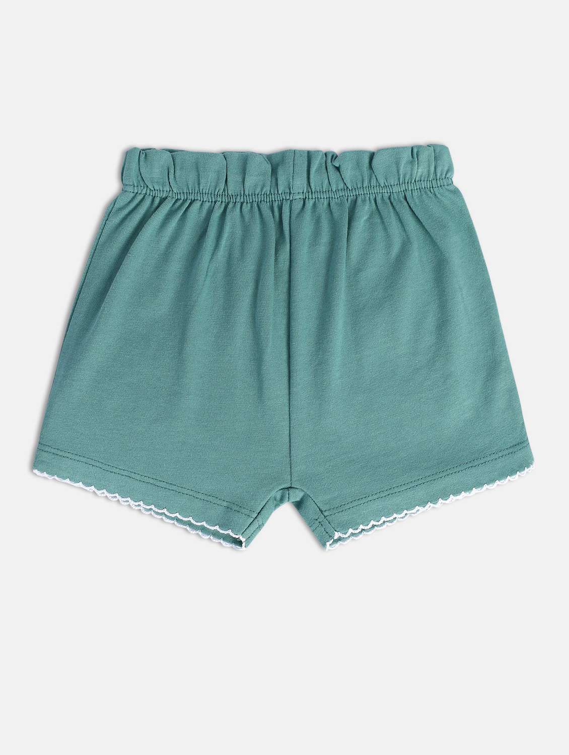 girls pack of 2 solid mid rise shorts - 22108440 -  Standard Image - 2