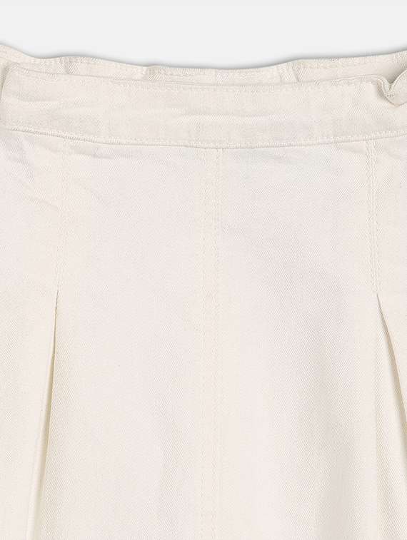 girl solid mid rise pleated skirt - 22108442 -  Standard Image - 2