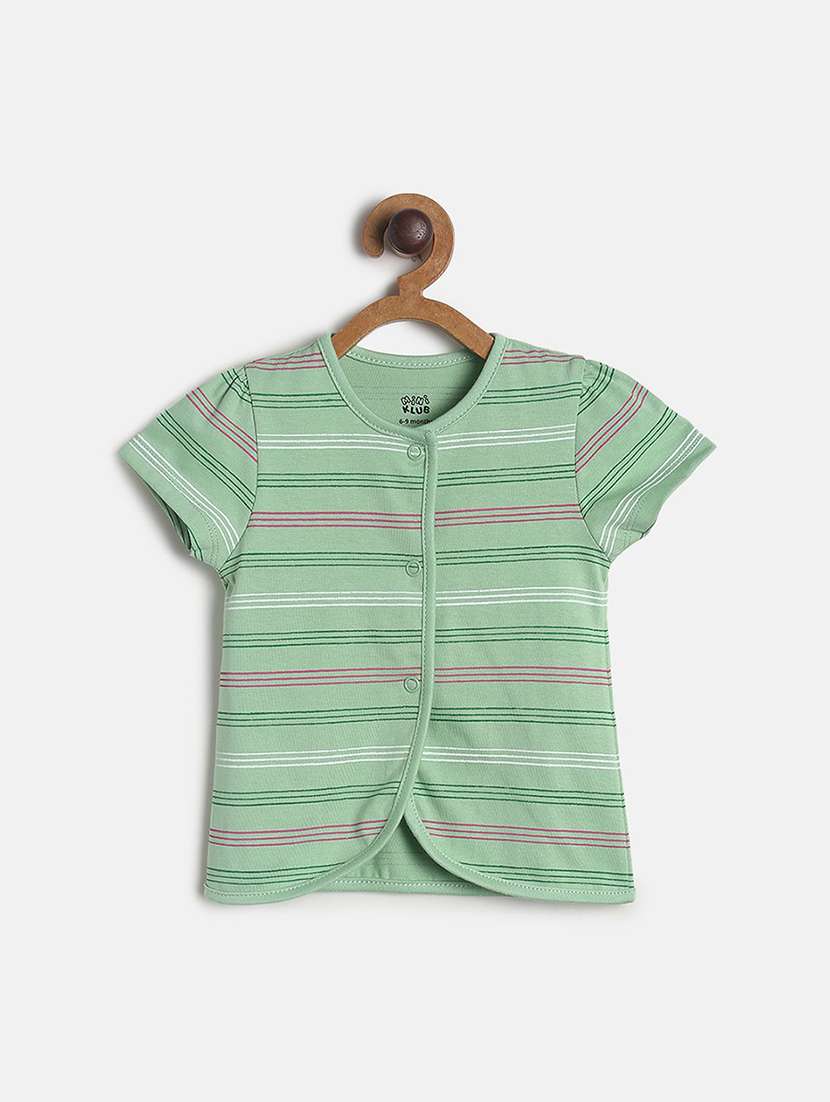 girls pack of 3 printed round neck top - 22108485 -  Standard Image - 2