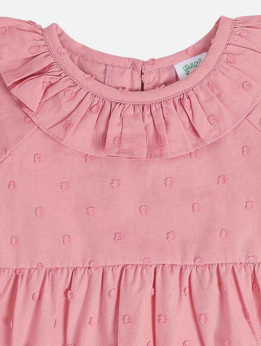 girls solid long sleeve peplum top - 22108536 -  Standard Image - 2