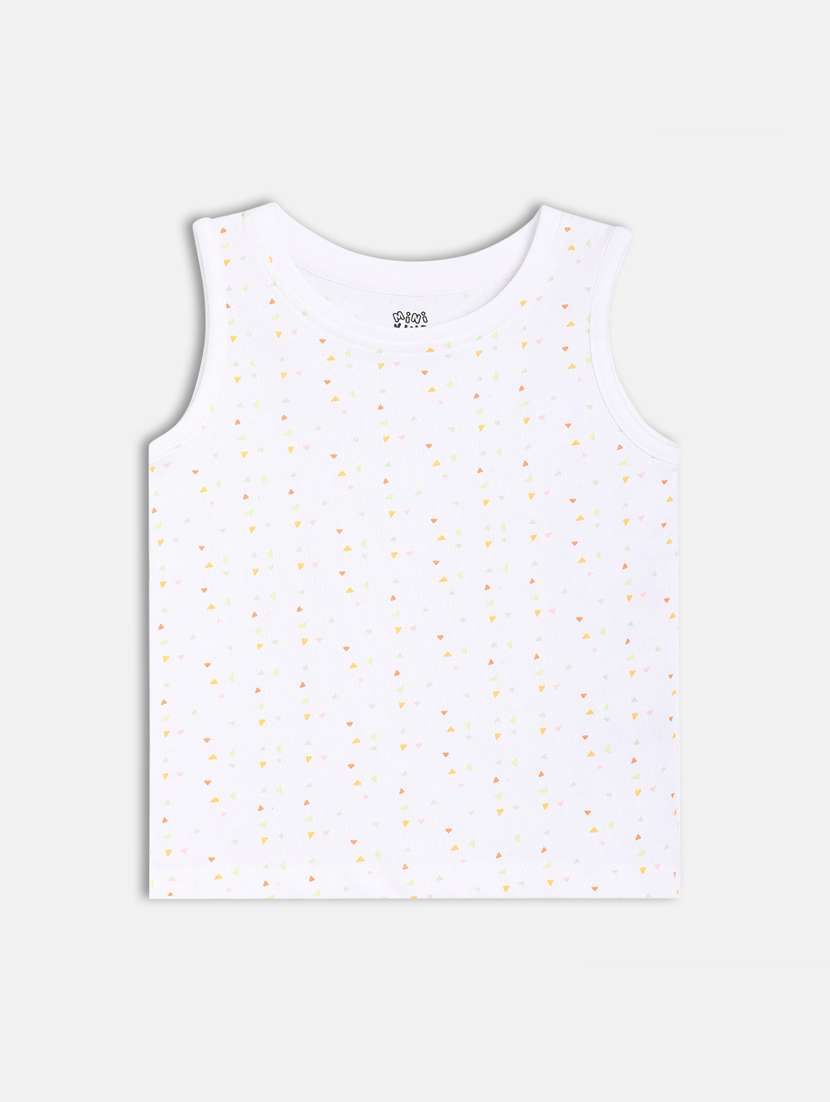 girls solid round neck dungaree set - 22108575 -  Standard Image - 2