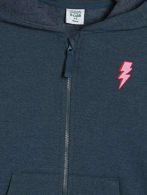 girls typographic long sleeve hooded sweatshirt - 22108603 -  Standard Image - 2