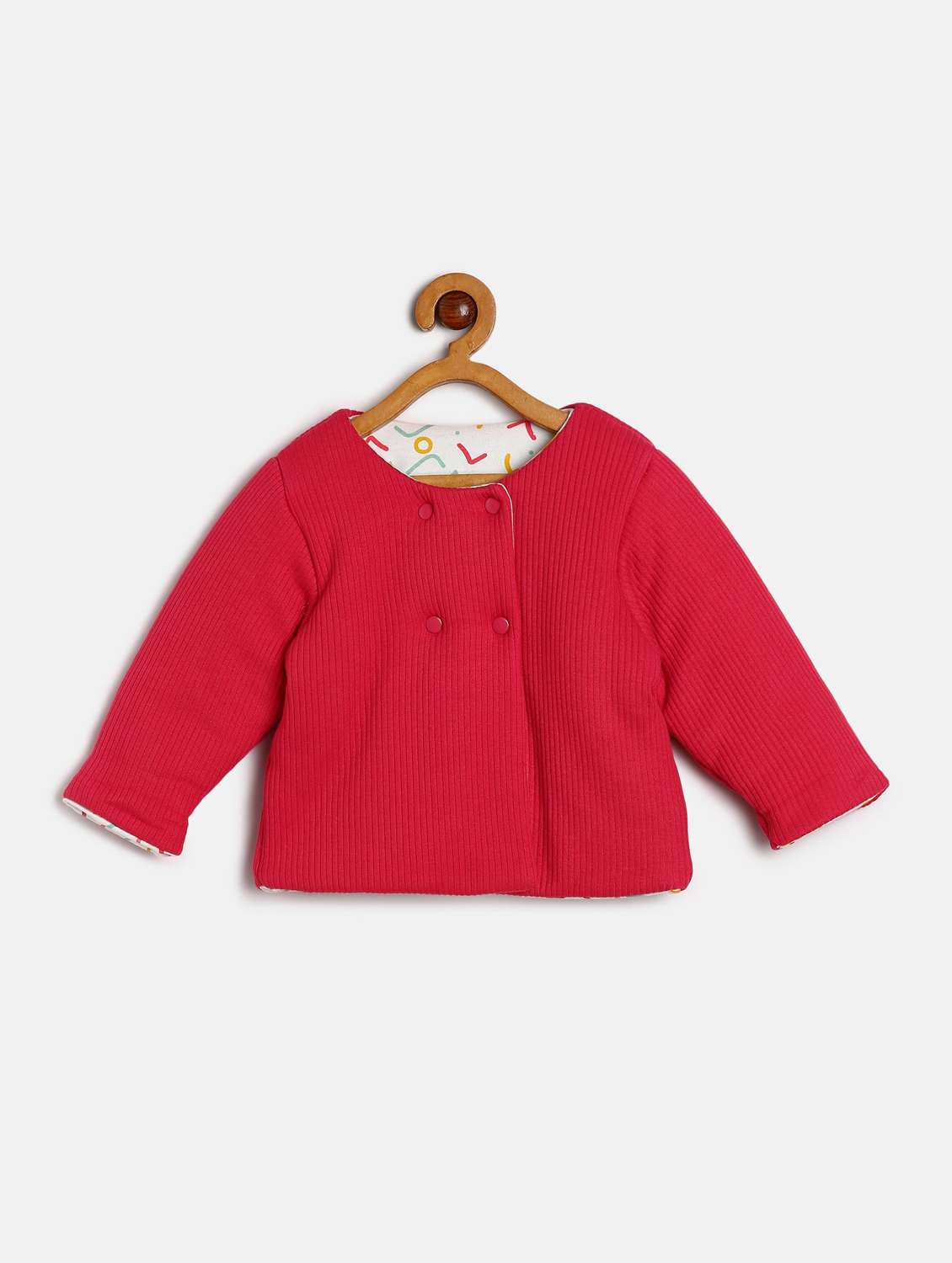 girls printed long sleeve reversible jacket - 22108606 -  Standard Image - 2