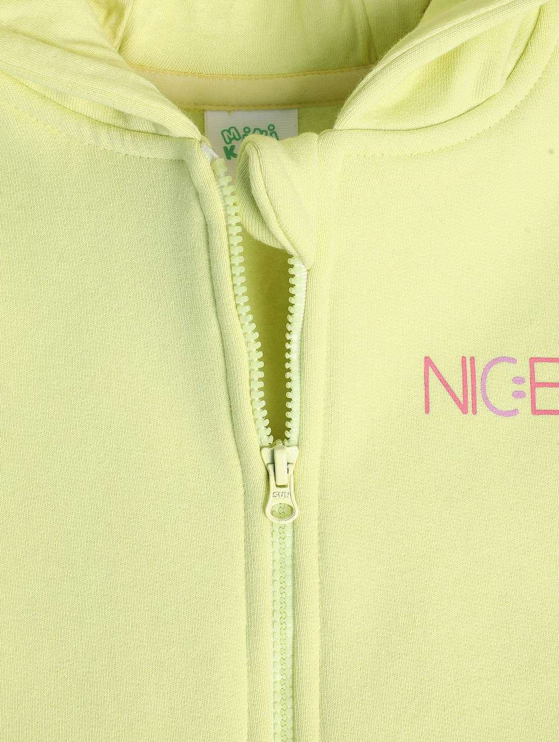 girls back printed long sleeve hooded jacket - 22108607 -  Standard Image - 2