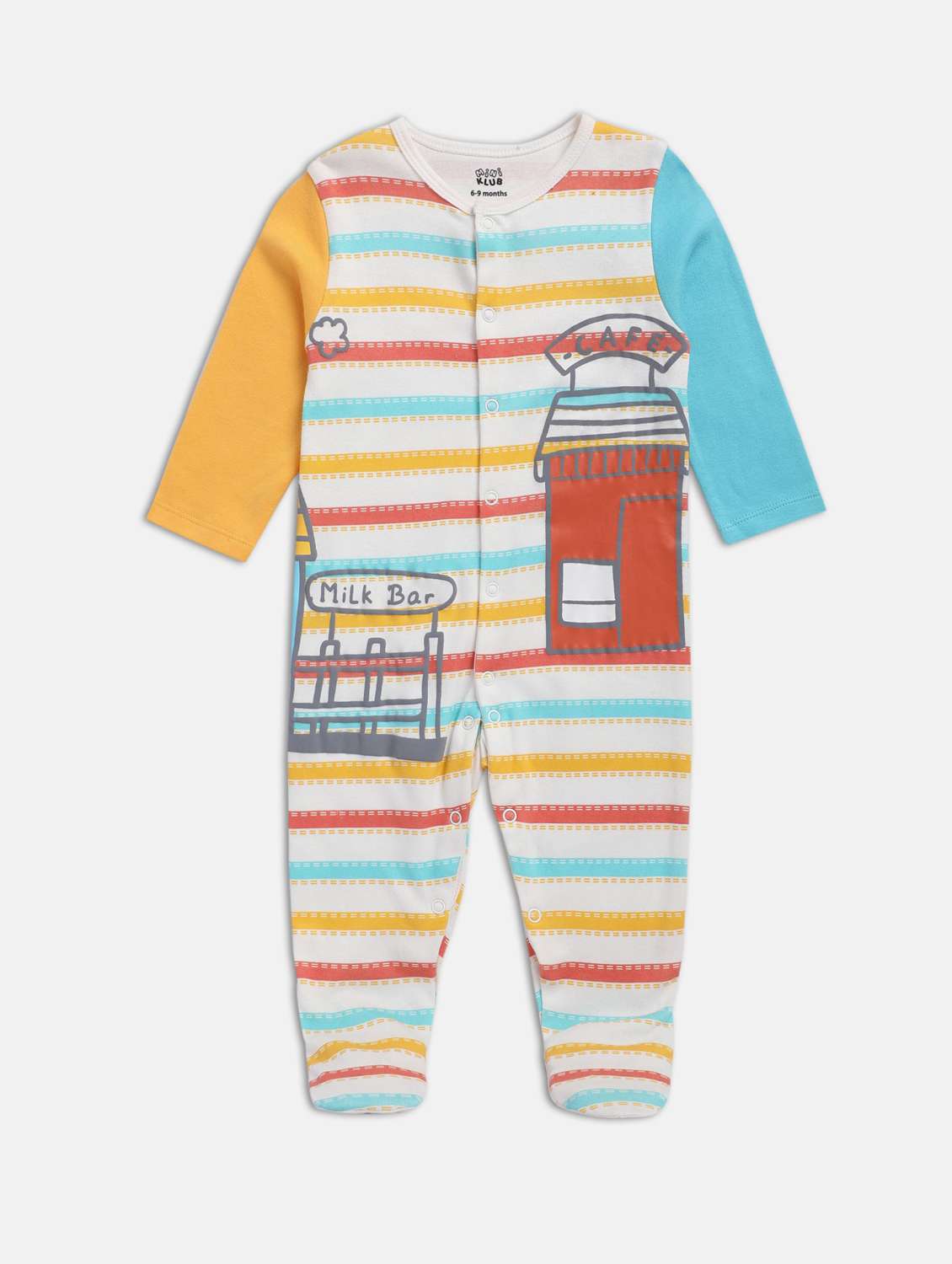 kids pack of 2 printed onesies - 22108841 -  Standard Image - 2