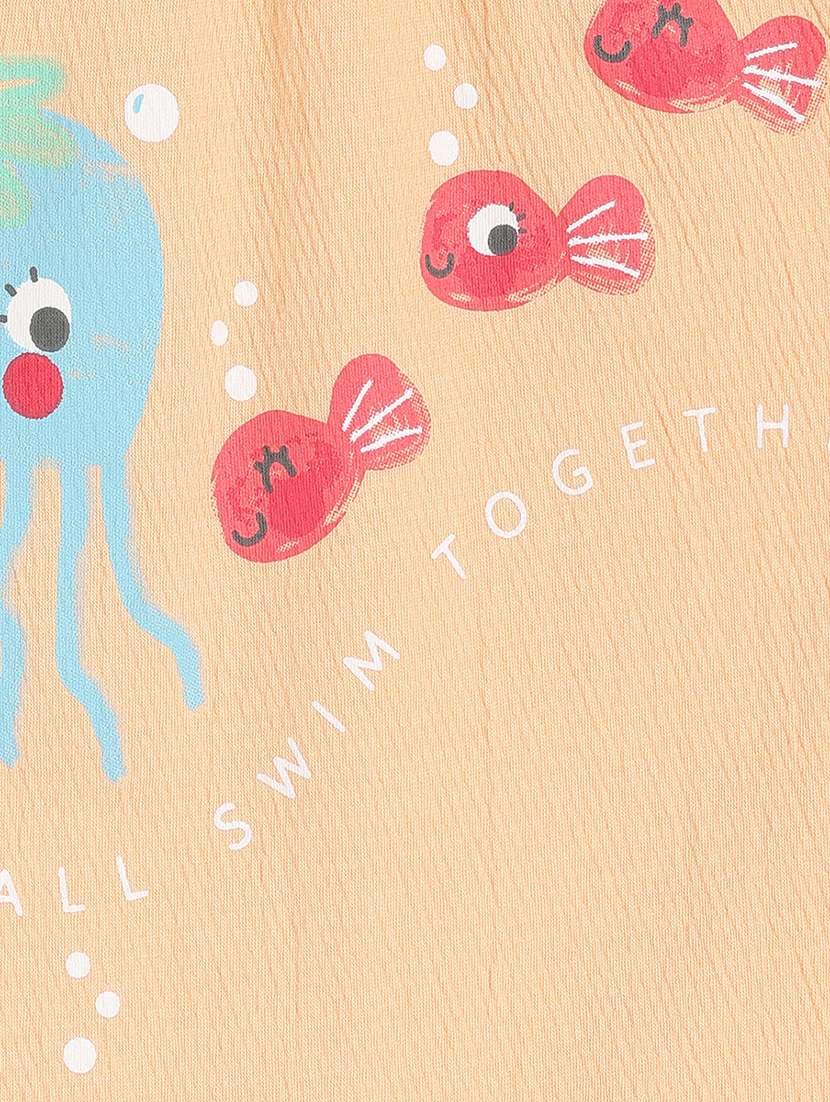 kids printed round neck romper - 22108919 -  Standard Image - 2