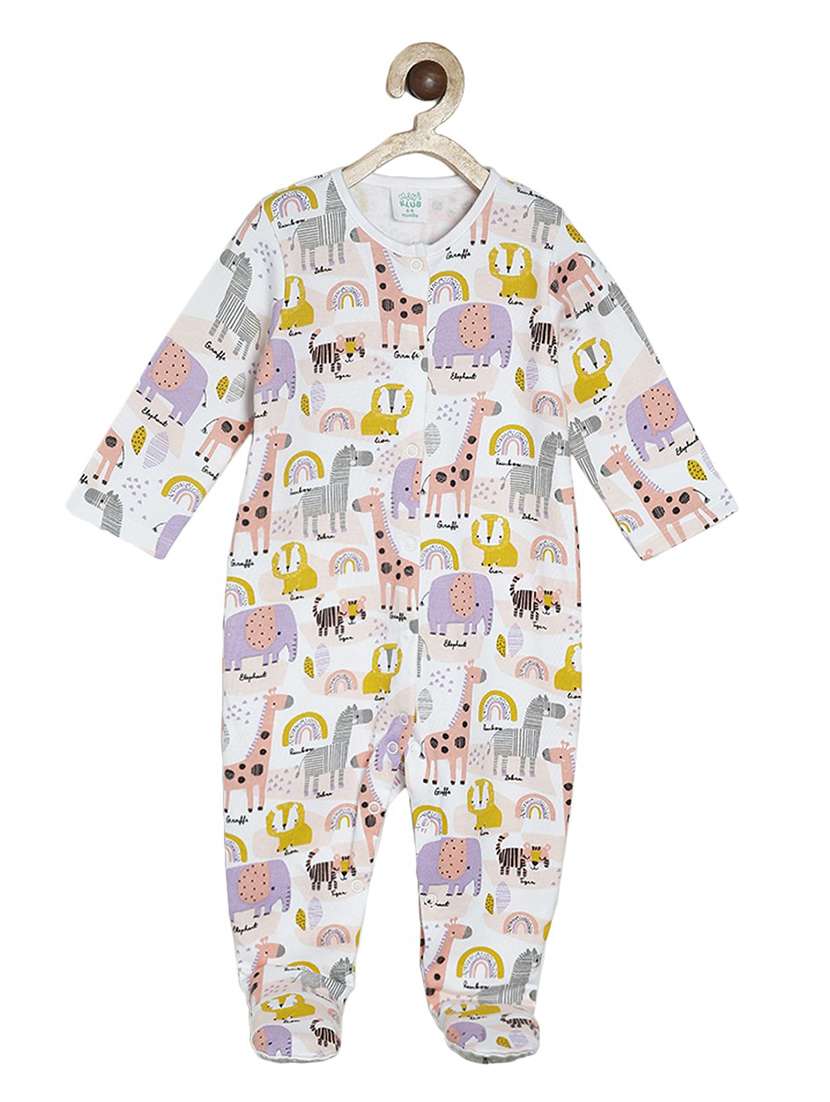 kids pack of 2 printed long sleeve onesies - 22108952 - Standard Image - 2
