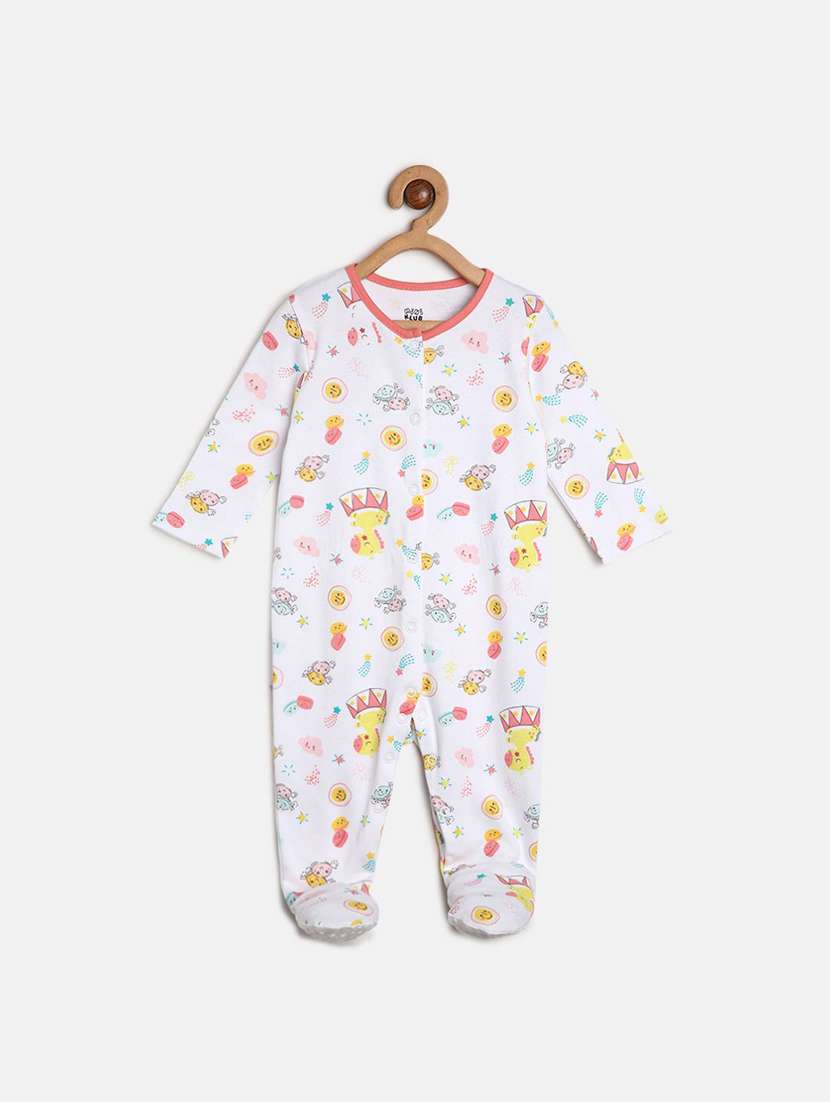 kids pack of 2 printed long sleeve onesies - 22108955 - Standard Image - 2