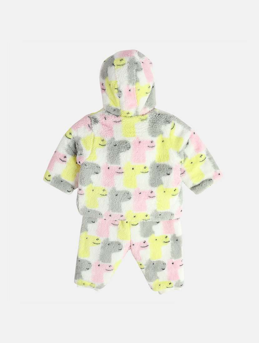 girls printed hooded full length set - 22109168 -  Standard Image - 2