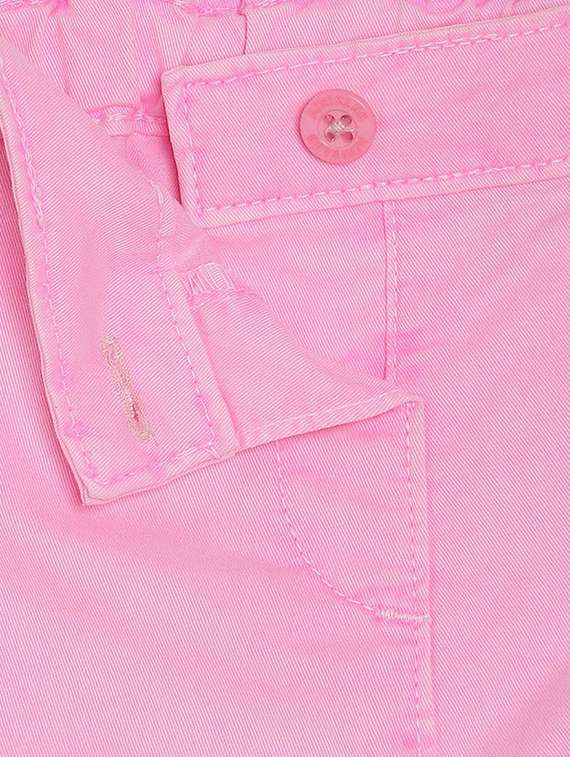 girls solid mid rise shorts - 22109188 -  Standard Image - 2