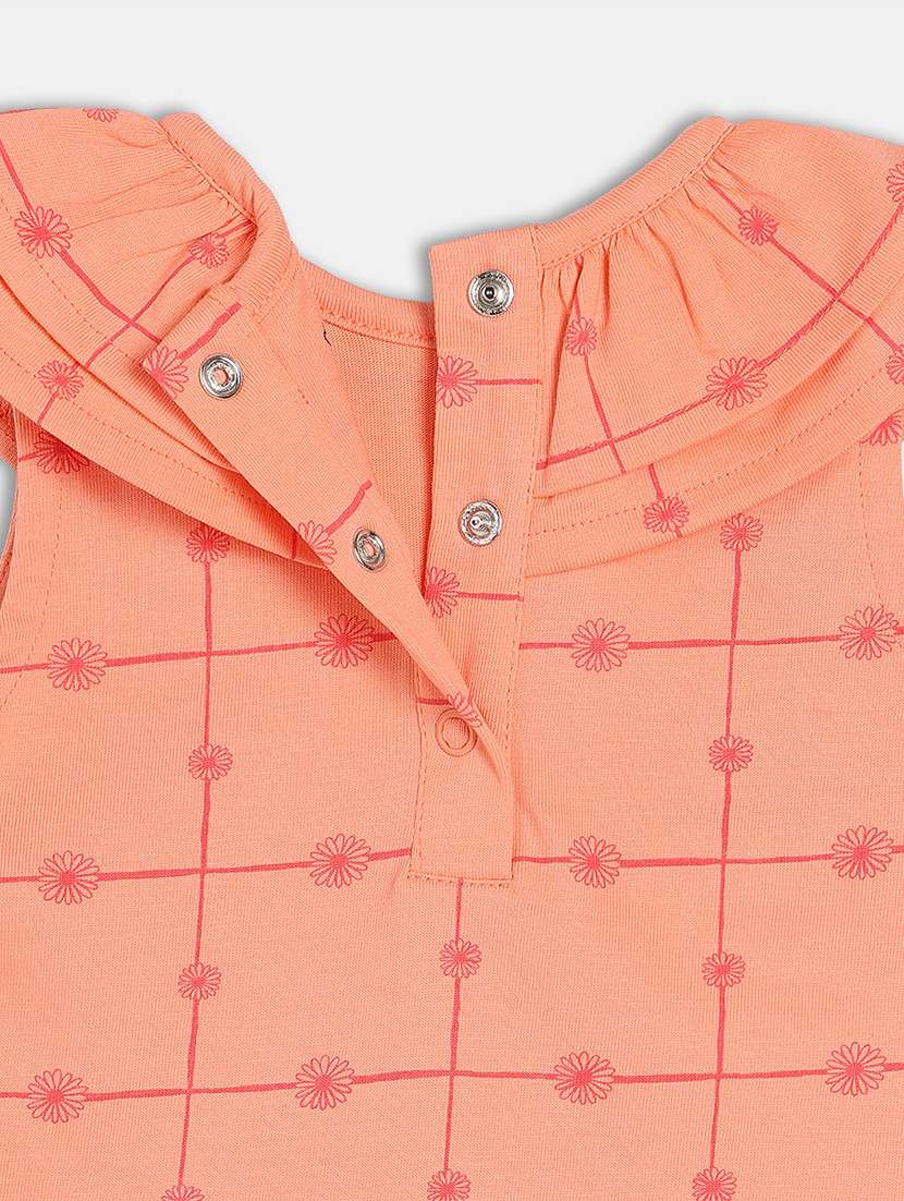 girls printed round neck tee - 22109268 -  Standard Image - 2