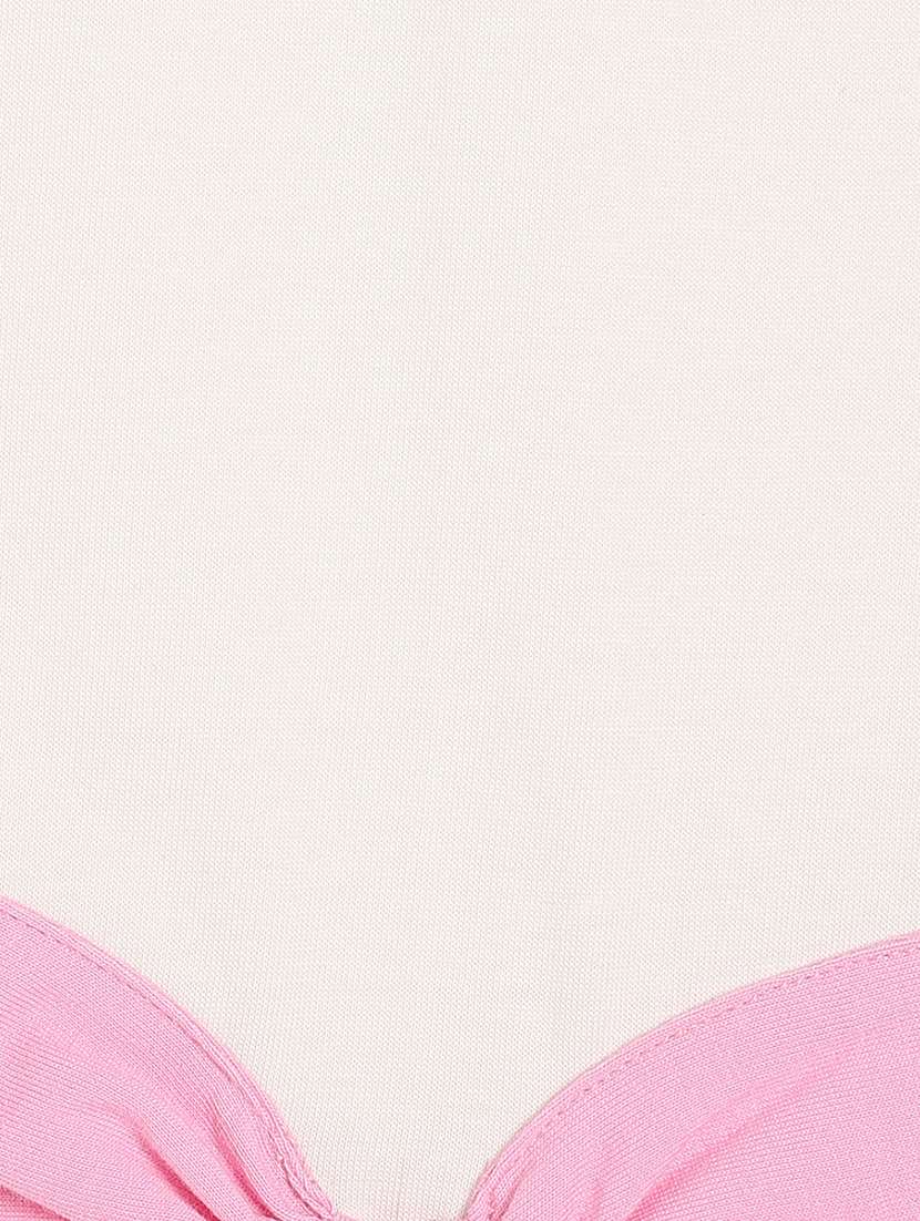 girls printed round neck crop tee - 22109284 -  Standard Image - 2