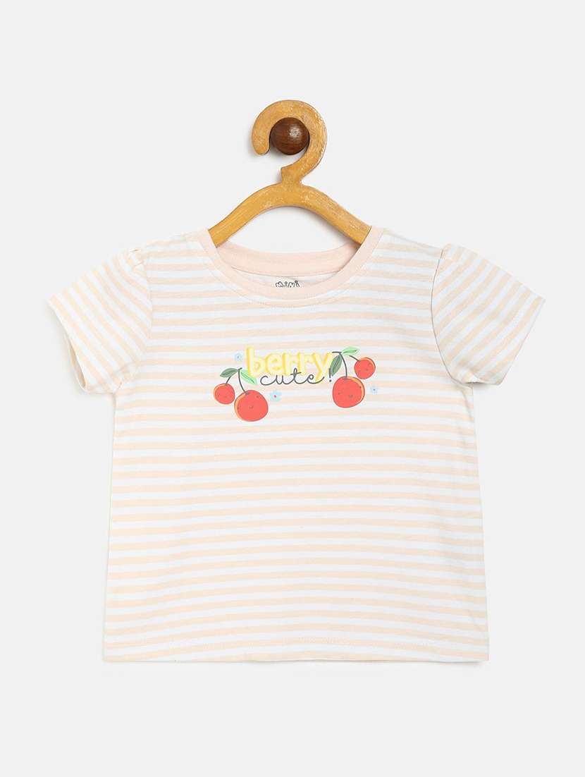 girls pack of 3 printed round neck tee - 22109335 -  Standard Image - 2