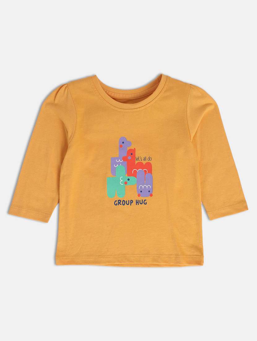 girls pack of 3 printed round neck tee - 22109359 -  Standard Image - 2