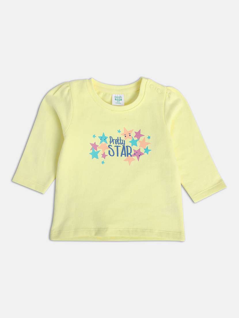 girls pack of 3 printed round neck tee - 22109365 -  Standard Image - 2