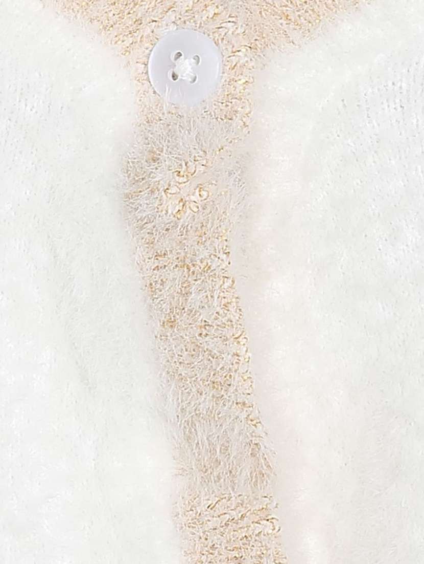 girls white solid long sleeve shrug - 22109387 -  Standard Image - 2