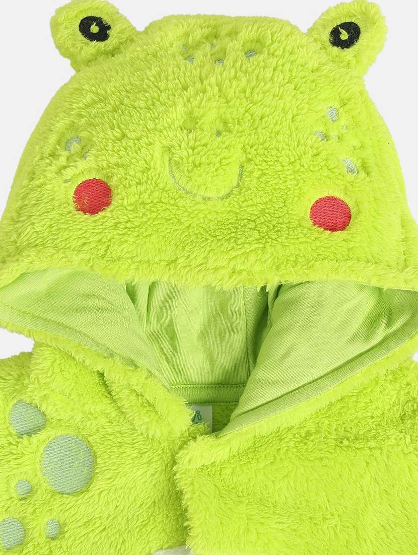 kids solid long sleeve hooded onesies - 22109413 - Standard Image - 2