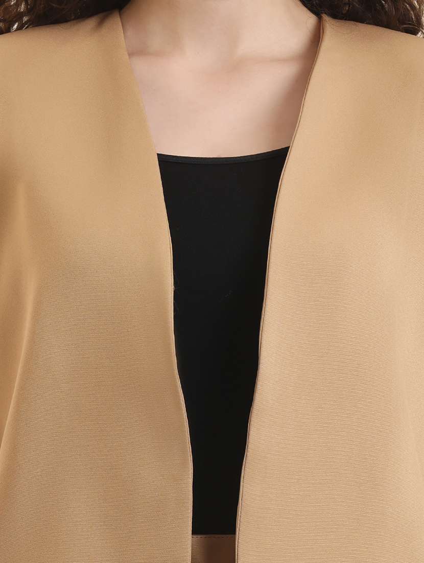 women solid long sleeve single breasted blazer  - 22109444 -  Standard Image - 7