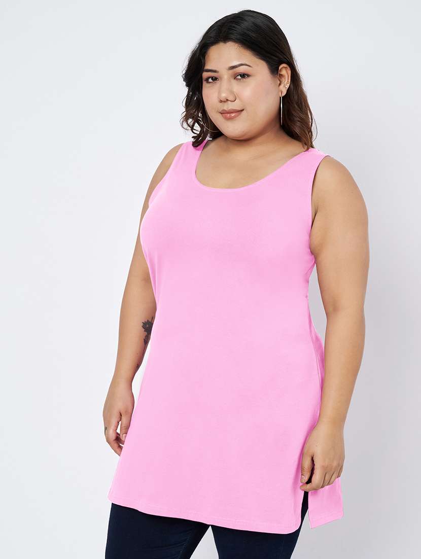 women plus size solid sleeveless camisole - 22109450 -  Standard Image - 2