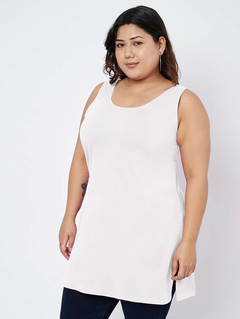 women plus size solid sleeveless camisole - 22109454 - Standard Image - 2