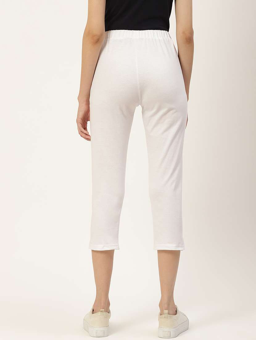 women solid mid rise capri - 22109467 -  Standard Image - 2