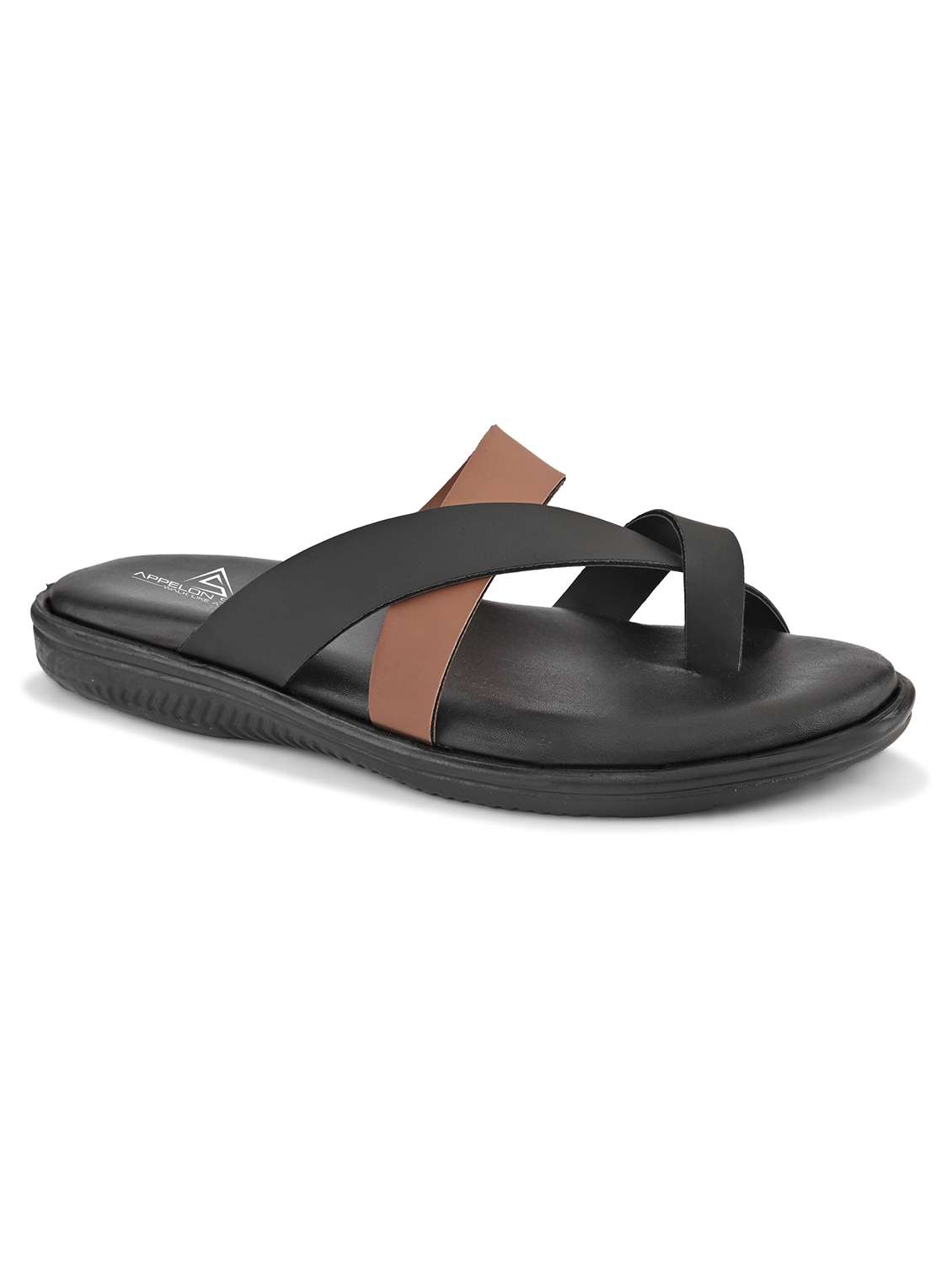 men color block one toe sandal - 22109469 -  Standard Image - 2