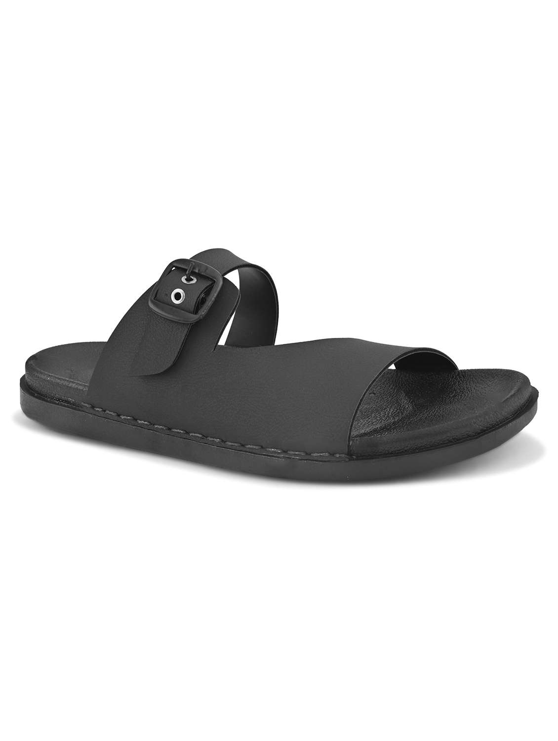 men black slip on sandal - 22109473 -  Standard Image - 2