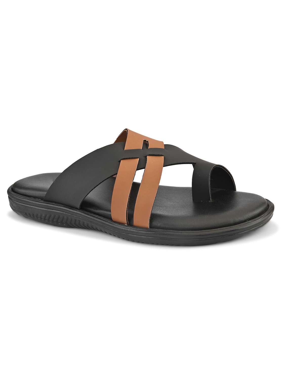 men color block one toe sandal - 22109480 -  Standard Image - 2