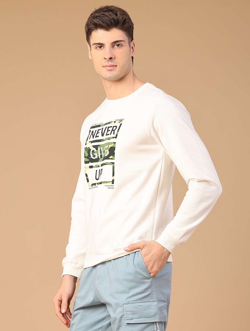 men printed long sleeve sweatshirt - 22110570 -  Standard Image - 2