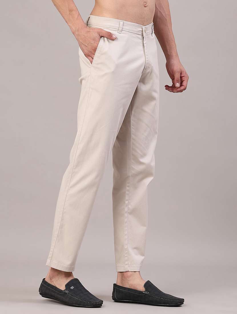 men solid mid rise casual chino - 22110701 -  Standard Image - 2