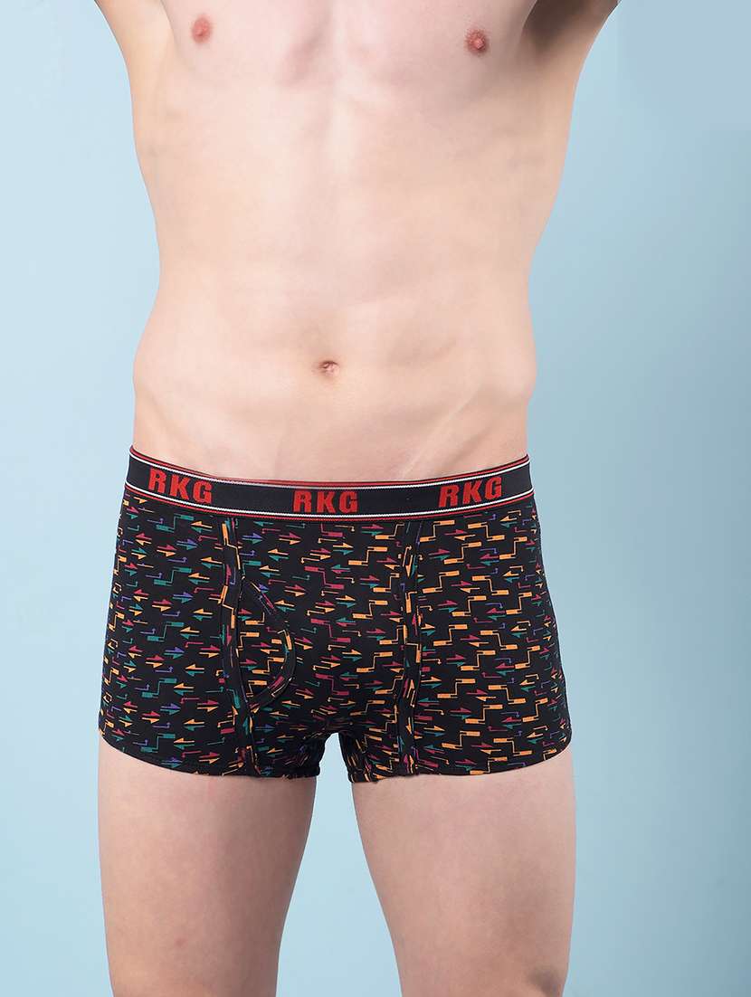 men pack of 2 printed low rise trunk - 22112202 -  Standard Image - 2