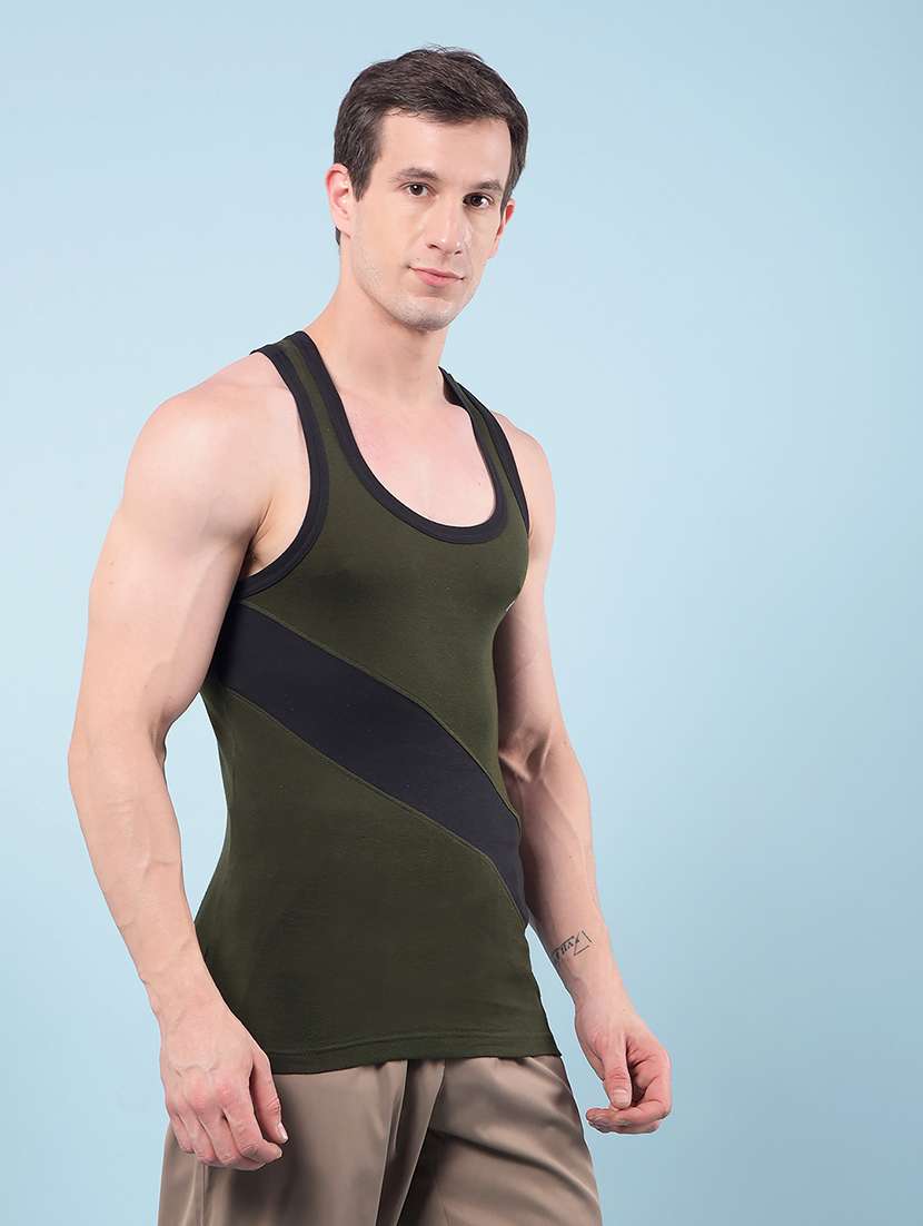 men pack of 5 scoop neck vest - 22112217 -  Standard Image - 2
