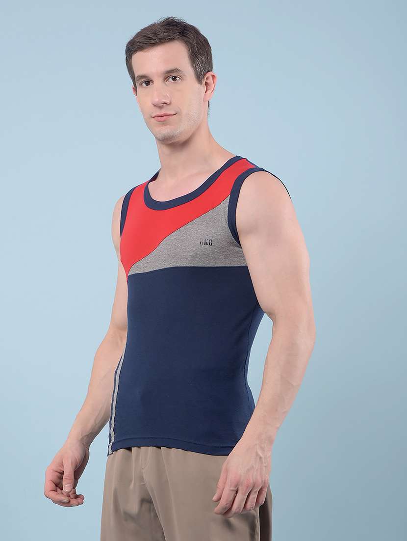 Men Pack Of 3 Round Neck Vest - 22112226 -  Standard Image - 2