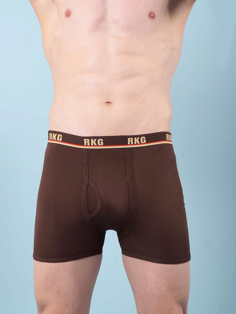 men pack of 7 solid low rise trunk - 22112290 - Standard Image - 2