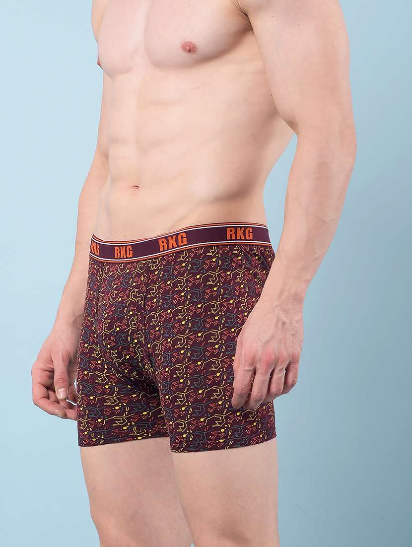 men pack of 7 printed low rise trunk - 22112293 - Standard Image - 2