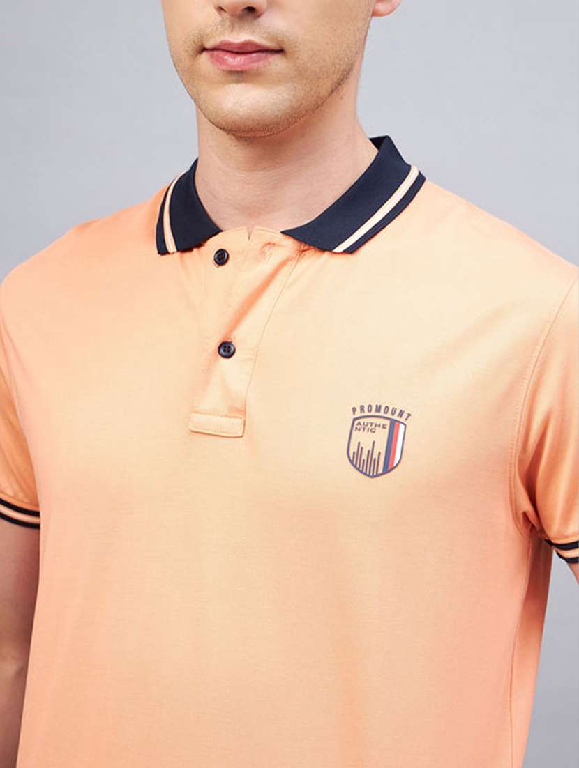 men solid short sleeve regular fit polo t-shirt - 22112476 -  Standard Image - 2