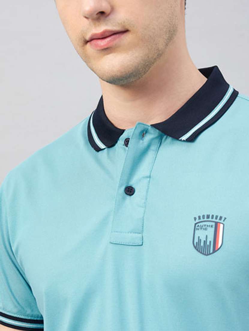 men solid short sleeve regular fit polo t-shirt - 22112477 -  Standard Image - 2